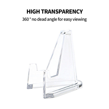 20pcs S Acrylic Clear Stand for Trading Card PSA Pokemon Card Holders Stand 7