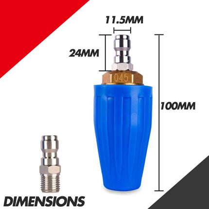 X-BULL Pressure Washer Turbo Nozzle Head 4000PSI High Cleaner 1/4BSP 2
