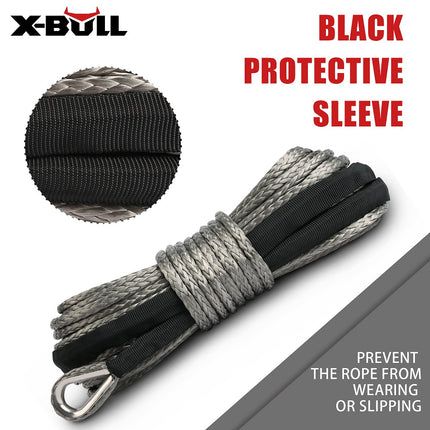 X-BULL Winch Rope 5.5mm x 13m Dyneema Synthetic Rope Tow Recovery Offroad 4wd4x4 4