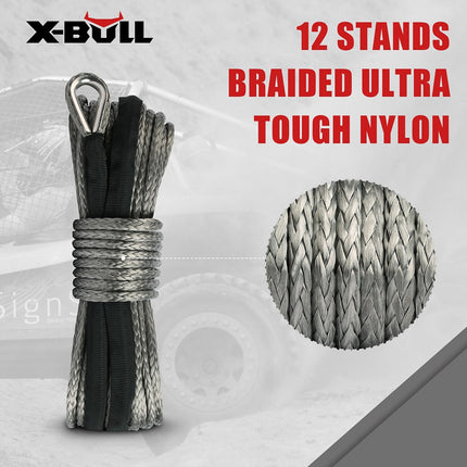 X-BULL Winch Rope 5.5mm x 13m Dyneema Synthetic Rope Tow Recovery Offroad 4wd4x4 2