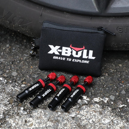 X-BULL 4PCS Tyre Deflators Air Quick Deflator Adjustable 10~30 PSI Tire Valve 6