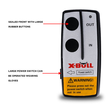 X-BULL 2x Wireless Winch Remote Control 12 Volt 150ft Handset Switch 4wd 4