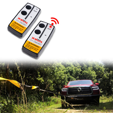 X-BULL 2x Wireless Winch Remote Control 12 Volt 150ft Handset Switch 4wd 6