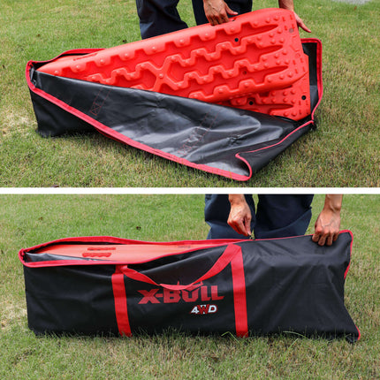 X-BULL Recovery tracks Carry Bag 4x4 Extraction Tred Bag Black 2