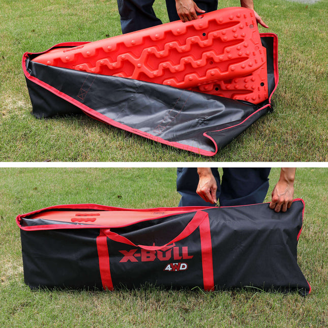 X-BULL Recovery tracks Carry Bag 4x4 Extraction Tred Bag Black 2