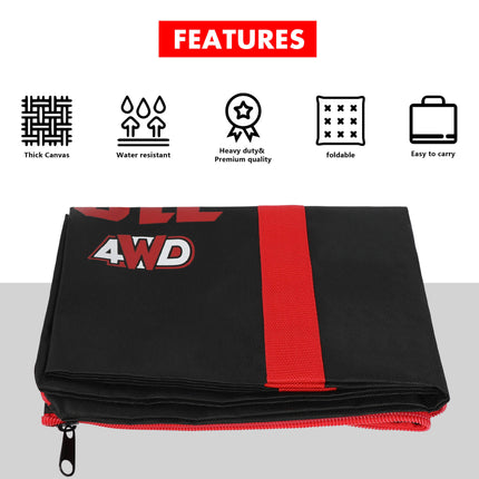 X-BULL Recovery tracks Carry Bag 4x4 Extraction Tred Bag Black 6