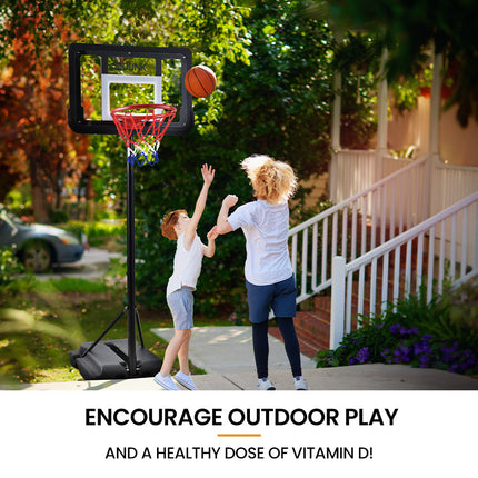 DR. DUNK Portable Kids Basketball Hoop Stand System, 1.15m to 1.60m Height Adjustable 7