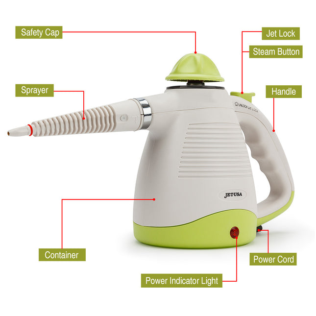 JET-USA Portable Steam Cleaner Multi-Purpose High Pressure Handheld 2