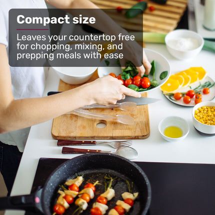EUROCHEF Induction Benchtop Cooktop, 2000W, 9 Heat Levels, Fast Electric Portable Cooker, Touch Controls with Slider 7