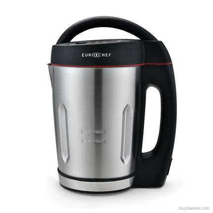 EUROCHEF Soup Maker Blender Smoothie Compact Hot Cold Stainless Steel Mixer
