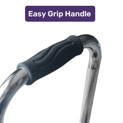 Equipmed Bath and Shower Assistance Step Mobility Aid, 150kg Max Capacity, with Handle Height Adjustment 2