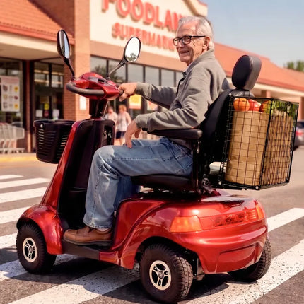 EQUIPMED Mobility Scooter Basket for VentureCruise, LeisureCruise & ProRider, Simple Tool-less attachment 2