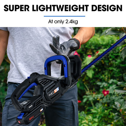 POWERBLADE HH4 20V Cordless Electric Hedge Trimmer Kit, with Lithium Battery and Fast Charger 3