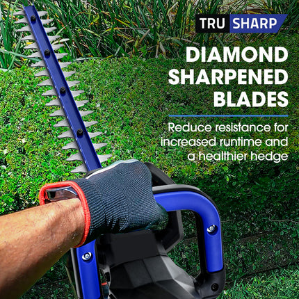 POWERBLADE HH4 20V Cordless Electric Hedge Trimmer Kit, with Lithium Battery and Fast Charger 6
