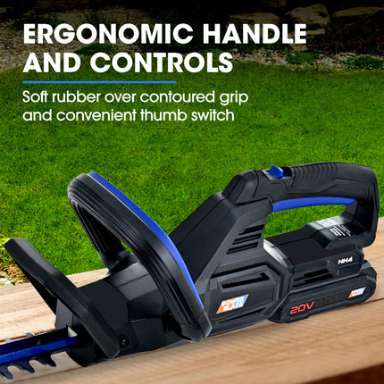 POWERBLADE HH4 20V Cordless Electric Hedge Trimmer Kit, with Lithium Battery and Fast Charger 8
