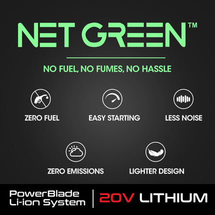 POWERBLADE HH4 20V Cordless Electric Hedge Trimmer Kit, with Lithium Battery and Fast Charger 9