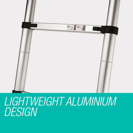 Bullet 2m Telescopic Aluminium Ladder Alloy Extension Extendable Steps 7