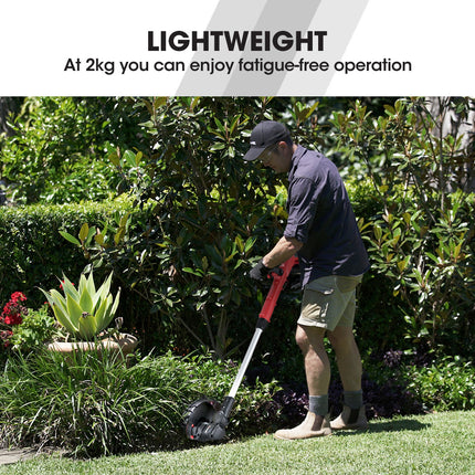 BAUMR-AG LN3 20V SYNC Cordless 2in1 Line Trimmer & Lawn Edger, with Battery and Charger Kit, Adjustable head, Guide Wheel 4