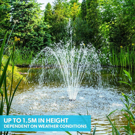 PROTEGE 10W Solar Powered Water Fountain Pump Pond Kit with Eco Filter Box 2