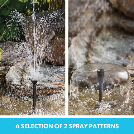 PROTEGE 10W Solar Powered Water Fountain Pump Pond Kit with Eco Filter Box 4