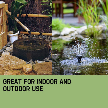 PROTEGE 5W Solar Powered Fountain Submersible Water Pump Panel Kit Garden Pond 8