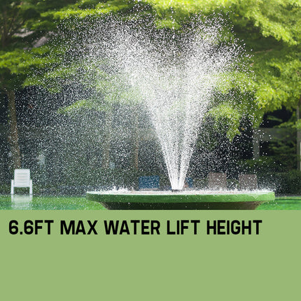 Protege 50W Solar Powered Fountain Submersible Water Pump Pond Kit Power Garden Panel 5