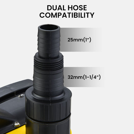 PROTEGE Tight Access Clean/Grey Water Submersible Sump Pump, Integrated Float Switch 8