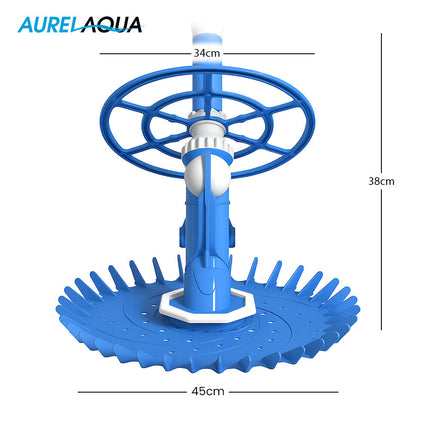AURELAQUA Automatic Pool Cleaner, Flow-valve Suction Tech for Floors, Walls & Waterline 7