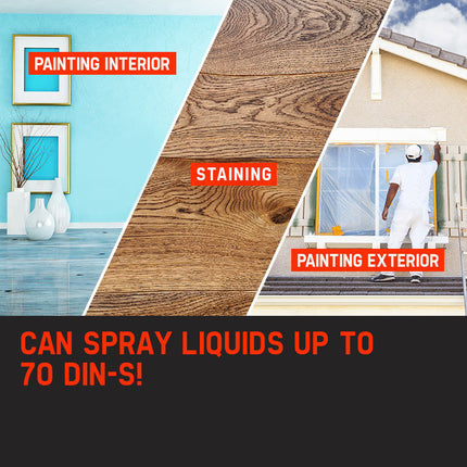 UNIMAC 740W HVLP Electric Paint Sprayer Gun - DIY Spray Station Tool 7
