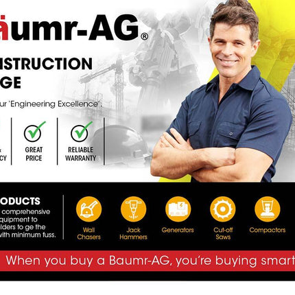 BAUMR-AG Vacuum for Wall Chaser Standard 32mm Concrete Chasing Dust Collector 2