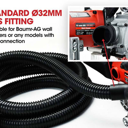 BAUMR-AG Vacuum for Wall Chaser Standard 32mm Concrete Chasing Dust Collector 4