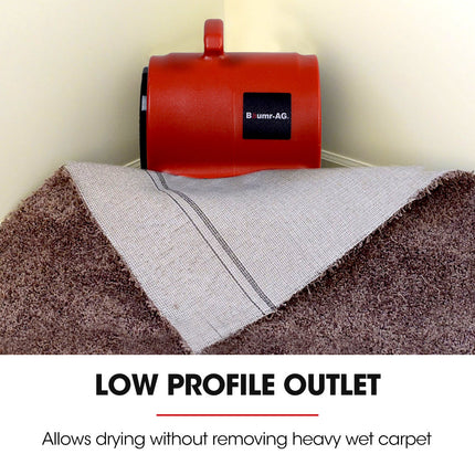 Baumr-AG 3-Speed Carpet Dryer Air Mover Blower Fan, 700CFM, Sealed Copper Motor, Poly Housing 4