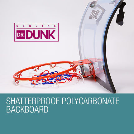 Dr.Dunk Indoor Mini Basketball Hoop Ring Backboard Kit Door Mounted Mount Kid Set 4
