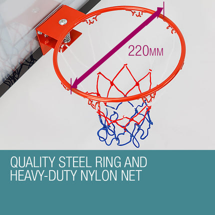 Dr.Dunk Indoor Mini Basketball Hoop Ring Backboard Kit Door Mounted Mount Kid Set 3