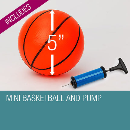Dr.Dunk Indoor Mini Basketball Hoop Ring Backboard Kit Door Mounted Mount Kid Set 7