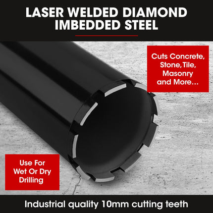 Diamond Core Drill Bit 102mm Concrete Wet Dry Tile Stone Brick Marble 1-1/4 UNC 2