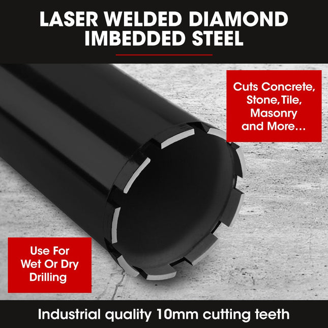 Diamond Core Drill Bit 102mm Concrete Wet Dry Tile Stone Brick Marble 1-1/4 UNC 2