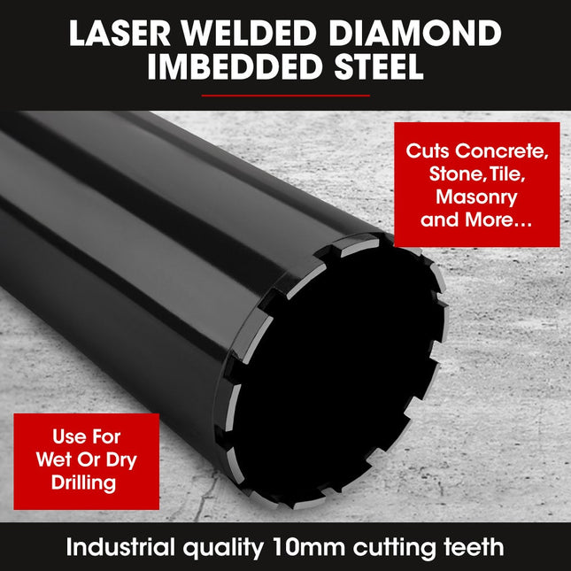 Baumr-AG Diamond Core Drill Bit 152mm Concrete Wet Dry Tile Stone Brick Marble 1-1/4 UNC 2
