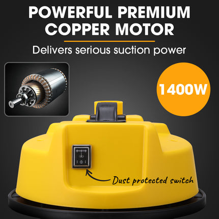 Unimac 20L 1400W Wet and Dry Vacuum Cleaner, with Blower, for Car, Workshop, Carpet 2