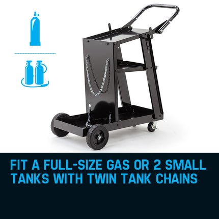 ROSSI Welding Cart Trolley MIG TIG ARC MMA Welder Plasma Cutter Storage Bench 3