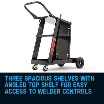 ROSSI Welding Cart Trolley MIG TIG ARC MMA Welder Plasma Cutter Storage Bench 5