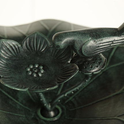 Lotus bird bath Dark Green 2