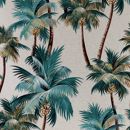 Cushion Cover-Coastal Fringe Natural-Palm Trees Natural-60cm x 60cm 7