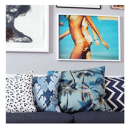 Cushion Cover-With Piping-Palm Trees Lagoon-60cm x 60cm 4