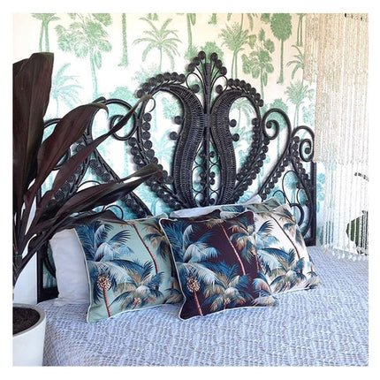Cushion Cover-With Piping-Palm Trees Lagoon-60cm x 60cm 10