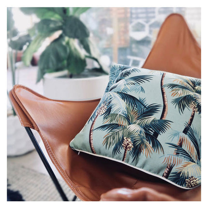 Cushion Cover-With Piping-Palm Trees Lagoon-60cm x 60cm 16