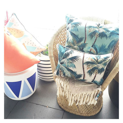 Cushion Cover-With Piping-Palm Trees Lagoon-60cm x 60cm 7
