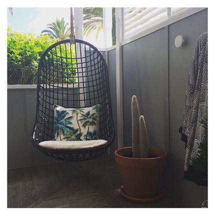 Cushion Cover-With Piping-Palm Trees Natural-45cm x 45cm 14