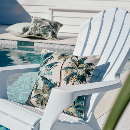 Cushion Cover-With Piping-Palm Trees Natural-45cm x 45cm 9