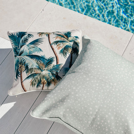 Cushion Cover-With Piping-Palm Trees Natural-45cm x 45cm 7
